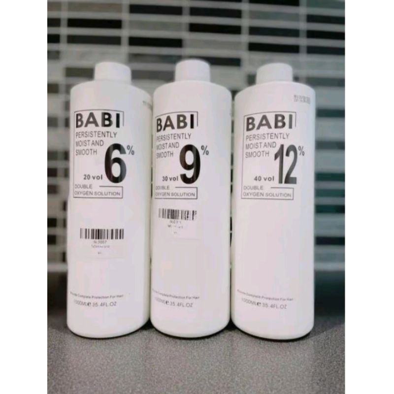 #ไฮโดรเจนBABI ไฮโดรเจนผสมสีย้อมผม สูตรน้ำนม กลิ่นไม่ฉุน ขนาด900ml พร้อมส่ง