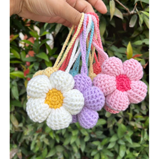 ดอกไหมพรม ดอกที่ห้อยกระเป๋า💕