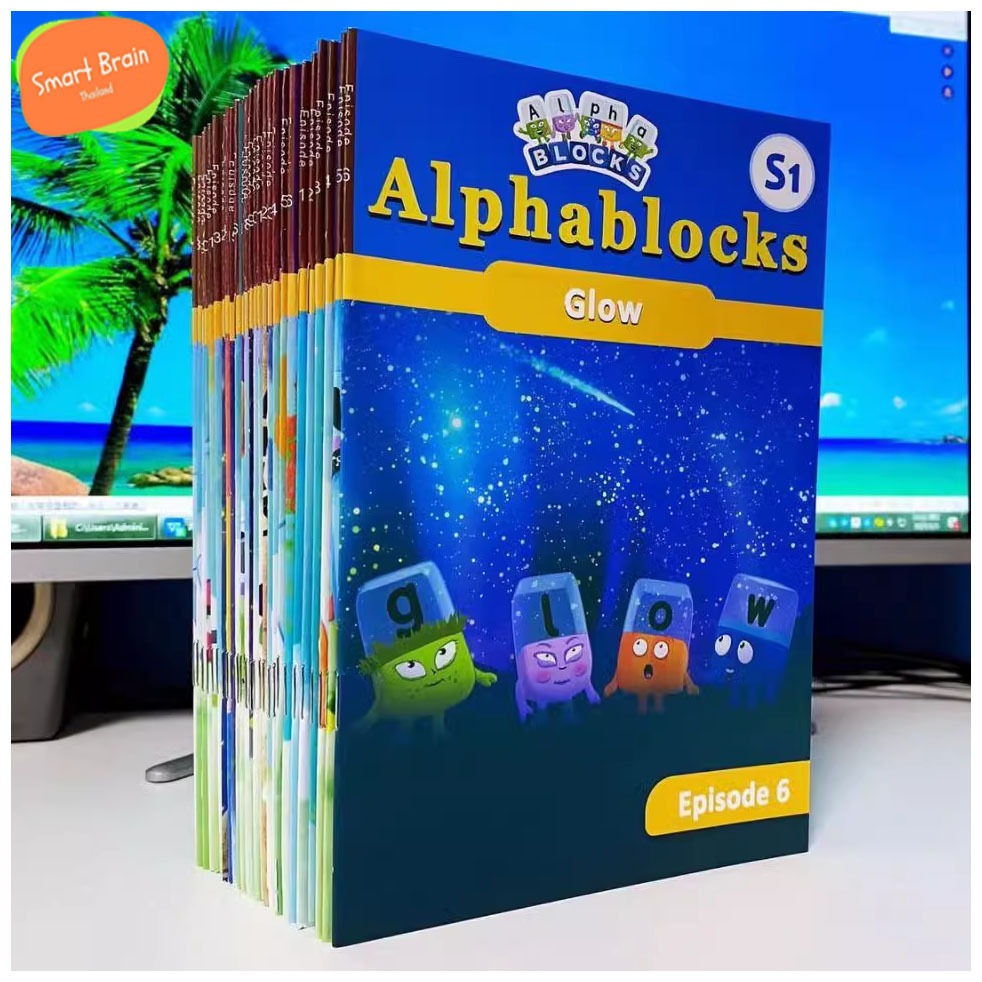 *ส่งทุกวัน* Alphablocks  หนังสือการ์ตูนภาษาอังกฤษชุดสอนภาษาอังกฤษสำหรับเด็ก ชุด 26 เล่ม