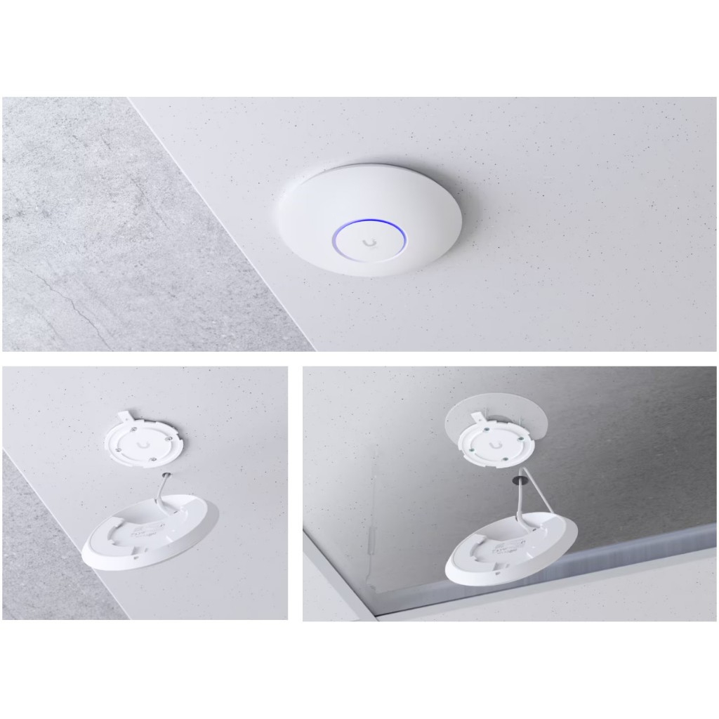 U6+UniFi U6+ (U6-Plus) อุปกรณ์ Wireless Access Point WiFi6 ความเร็วสูงสุด ย่าน 2.4GHz : 573.5Mbps แล