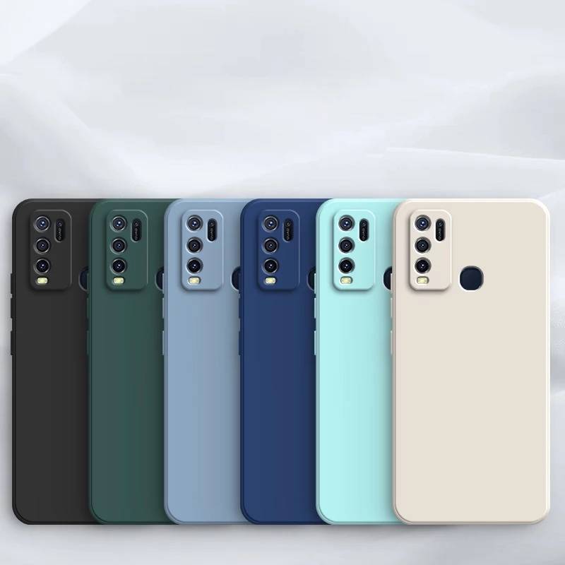 เคสโทรศัพท์มือถือ สำหรับ Vivo Y30 Y50 / Y72 Y52 เคสฝาหลัง ซิลิโคนกันกระแทก กำมะหยี่พาสเทล