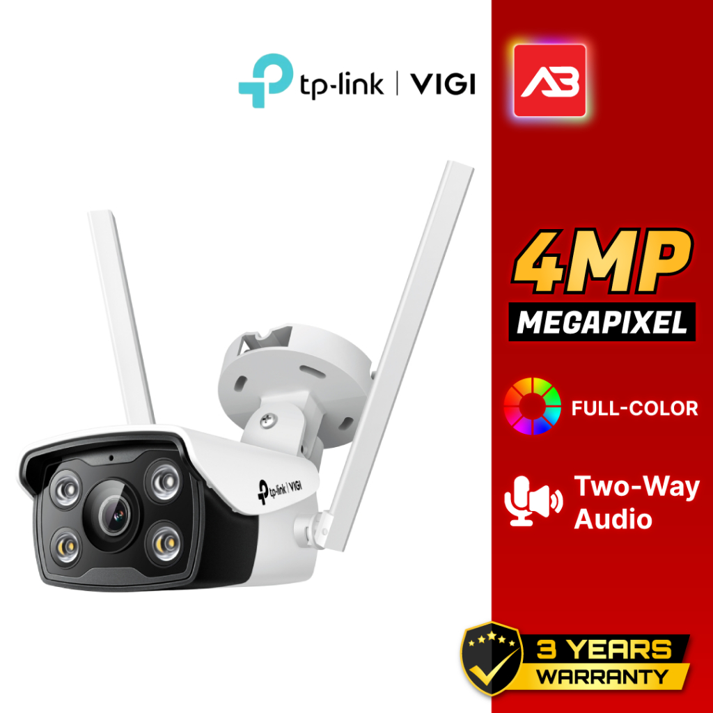 TP-LINK|VIGI กล้องวงจรปิด WIFI 4 ล้านพิกเซล รุ่น VIGI C340-W