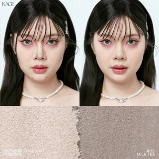 [1แถม1] บลัชออน & คอนทัวร์ KAGE BUNNY CHEEK POP & BROWNIE SHADING POWDER | เนื้อแมททูโทน 2 เฉดสีใน 1 ตลับ ไร้ฝุ่น เกลี่ย