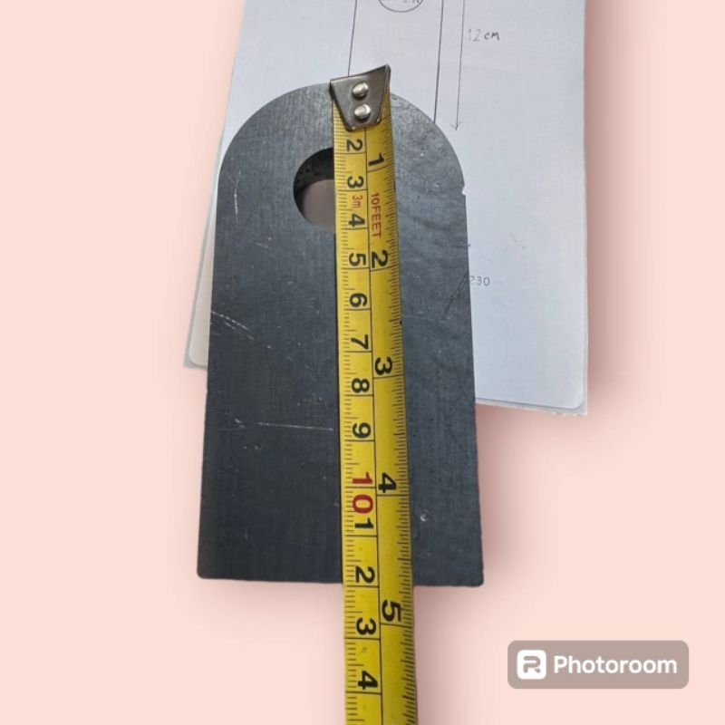 เหล็กหนาเจาะรู งานสร้าง งานดีไอวาย ยาว12cm กว้าง6cm(ราคาต่อ1ชิ้น) เลือกความหนาและขนาดรูได้