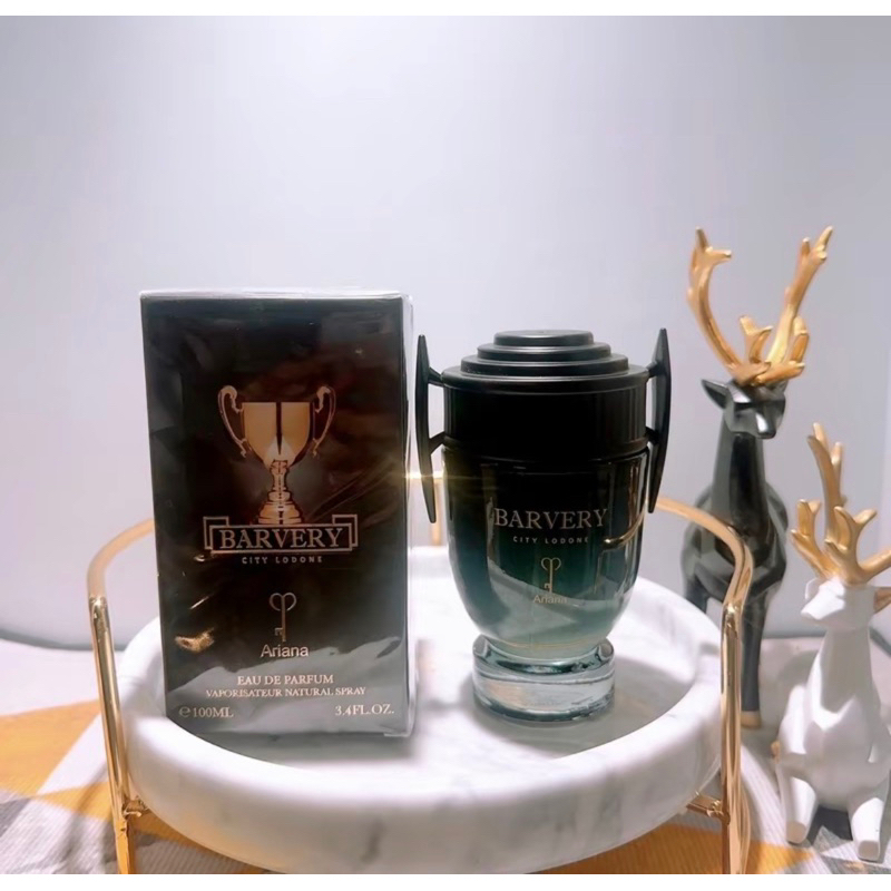 น้ำห้อมเเท้ นำเข้า BARVERY Ariana(อินวิคตั้น เบล็ค)100ml.