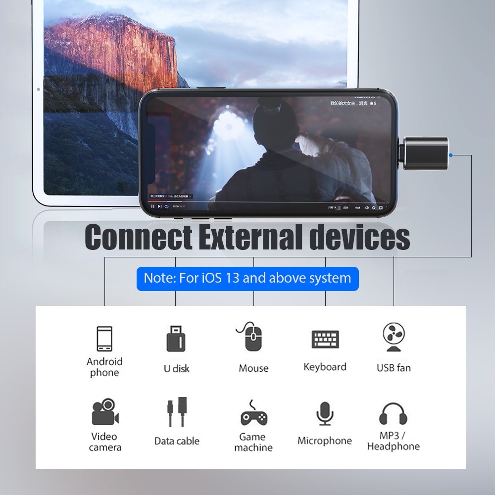 แฟลชไดรฟ์ 4IN1 3IN1 USB 3.0 Type-c iOS 13 สําหรับ Apple OTG iPhone iPad