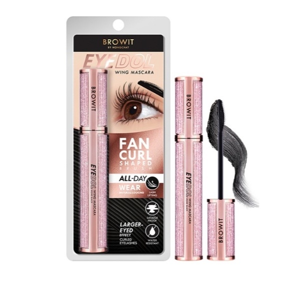 บราวอิท อายดอล วิงมาสคาร่า Browit Eye Dol Wing Mascara 8 กรัม #One Black