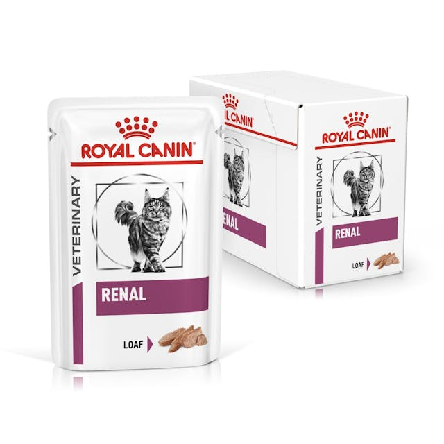 Royal canin อาหารแมวประกอบการรักษาโรคไต ชนิดเปียก (RENAL LOAF) อาหารเปียกแมว 85gx12 pcs.