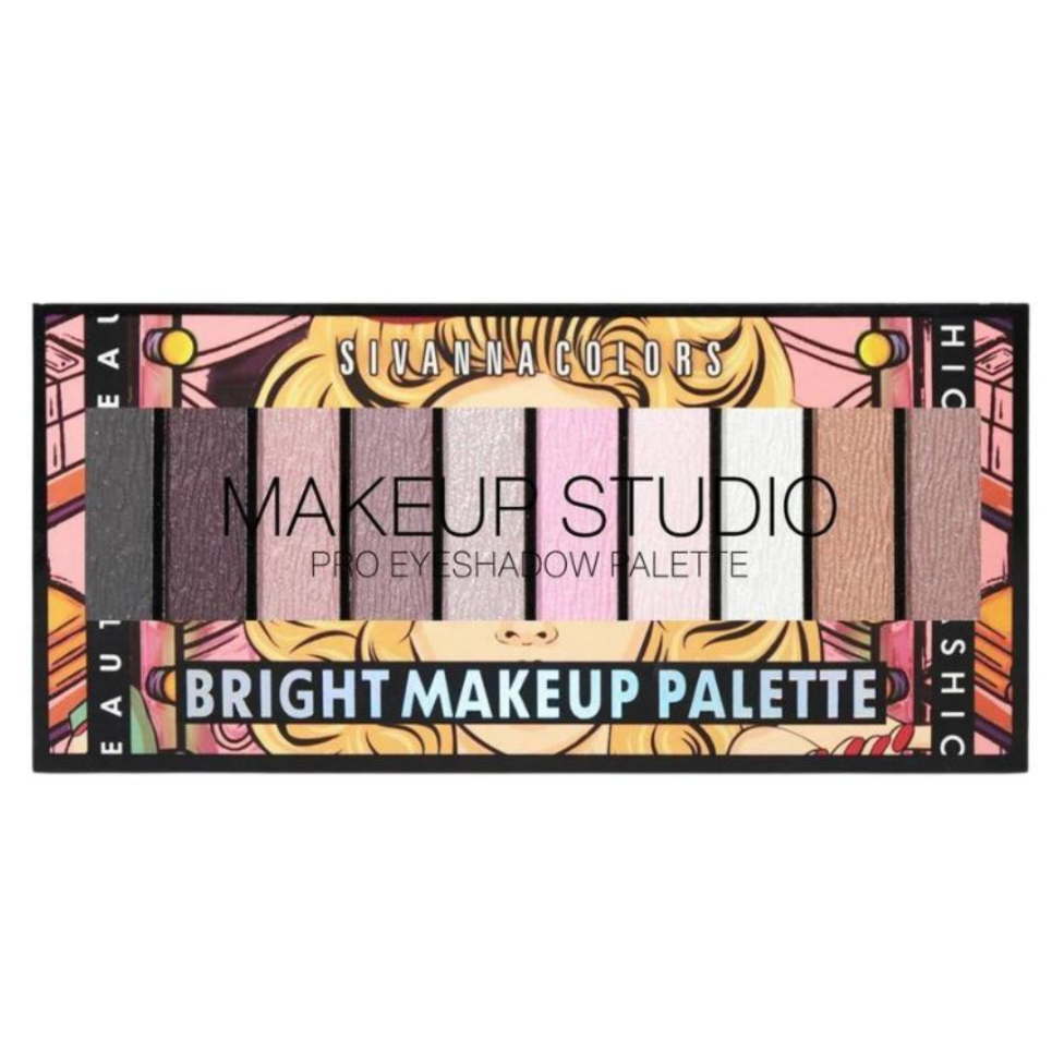 ซีเวนน่า คัลเลอร์ส เมคอัพ SIVANNA COLORS MAKEUP STUDIO PRO EYESHADOW PALETTE
