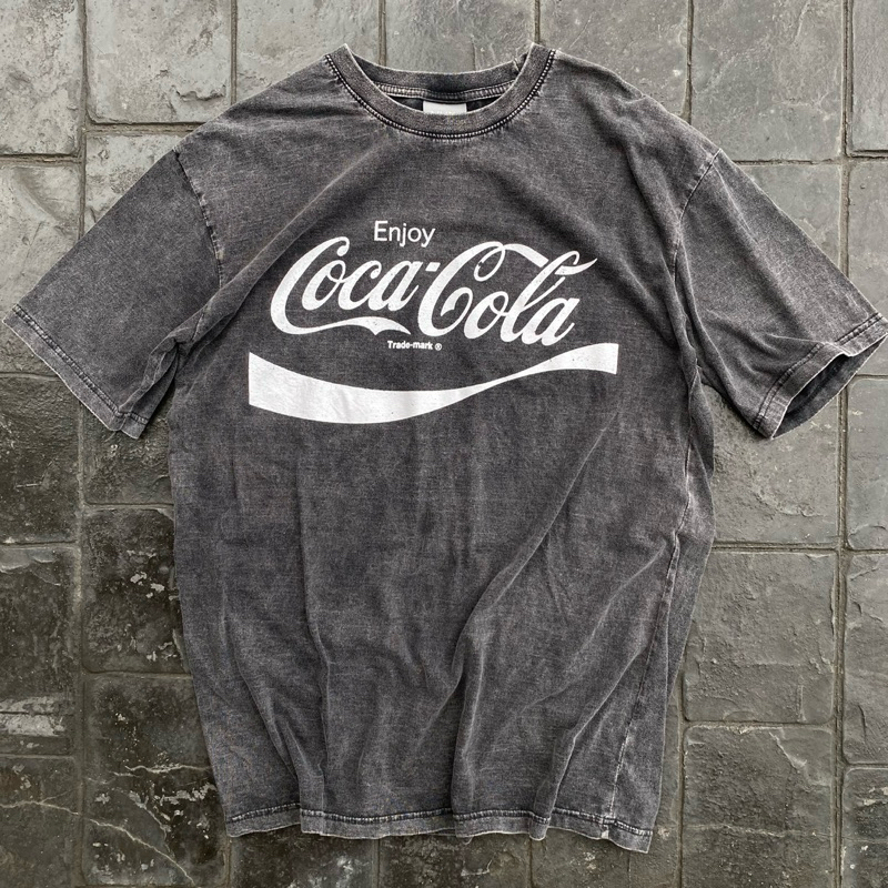 BUDDY | พร้อมส่ง Oversize เสื้อยืดโอเวอร์ไซส์ ผ้าฟอกวินเทจ Coca-Cola