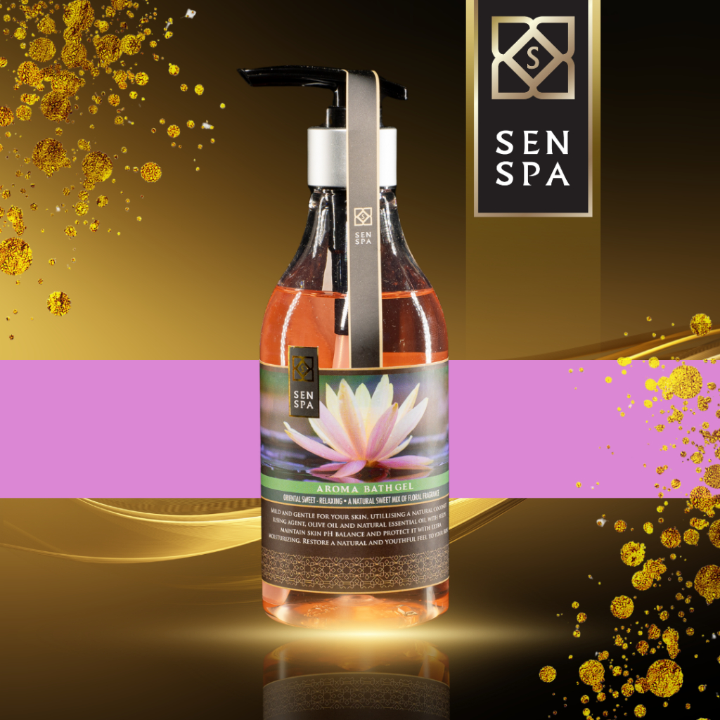 เจลอาบน้ำอโรม่าสปา กลิ่นโอเรียลทอลสวีท Sen Spa : Aroma bath gel – Oriental Sweet - Essential Oil สบู่เหลว ครีมอาบน้ำ