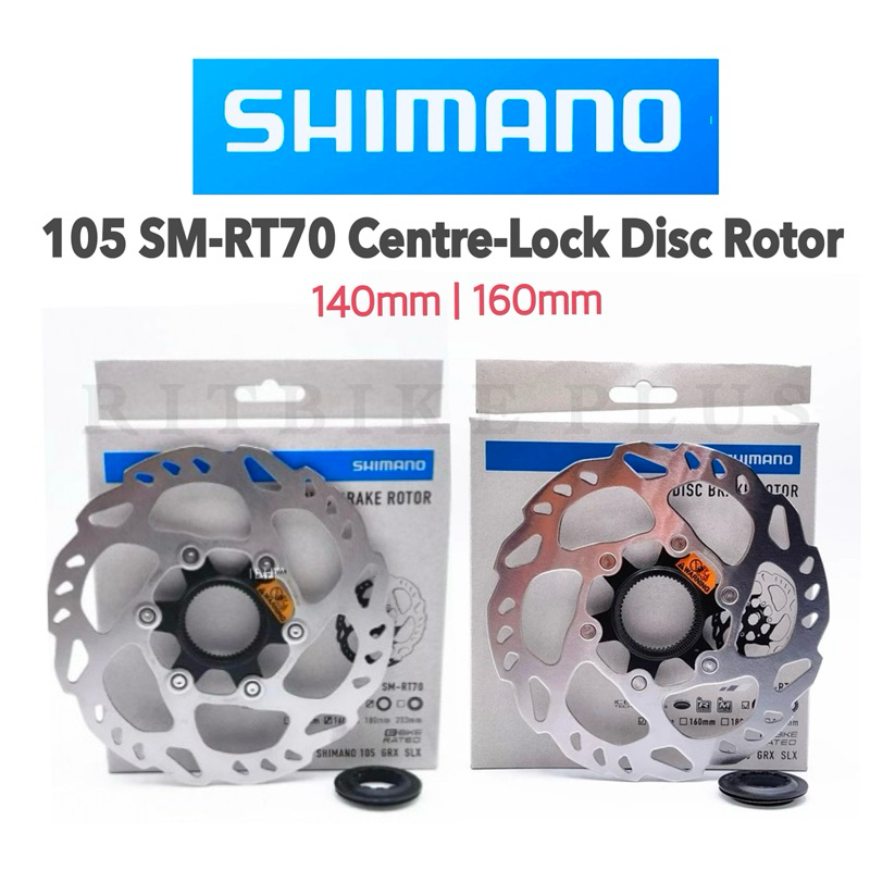 ใบดิสจักรยาน Shimano 105 ICE Technology SM-RT70 140mm 160 mm Centerlock (ของแท้ประกันบริษัท)