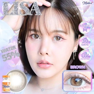 คอนแทคเลนส์ Lisa Brown / Gray / Almond Brown (Montra) ขนาดกลาง 💙 เลนส์ฟิลเตอร์ ไล่สี สวยฉ่ำ ลดตาลอย