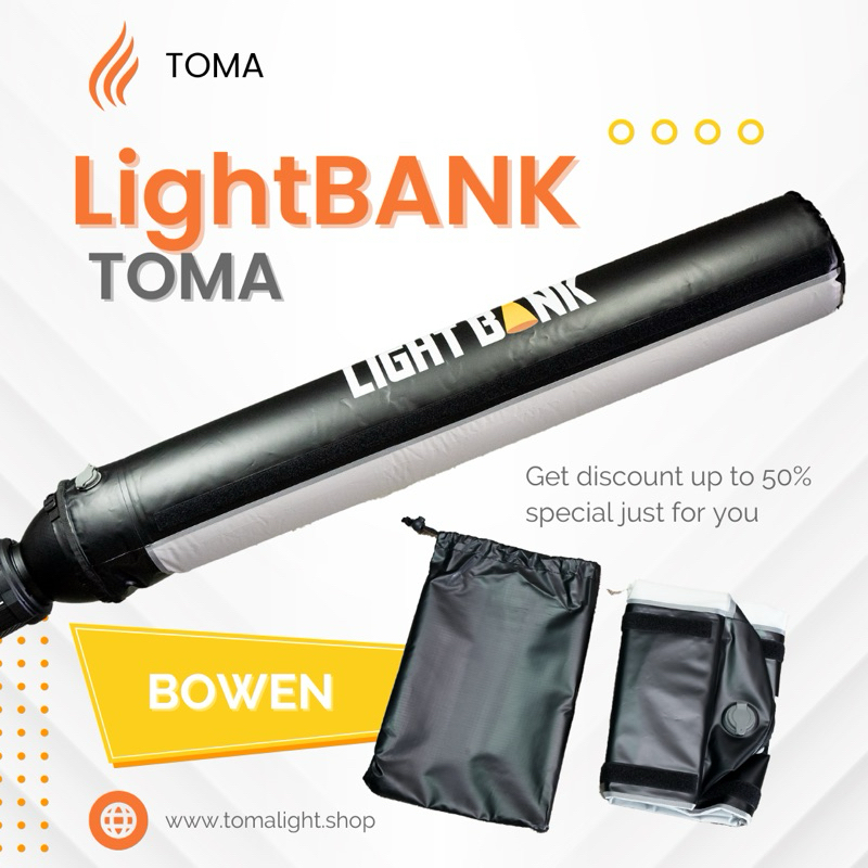 Toma Light Bank ซอฟเป่าลมแบบยาว แสงนุ่มพกพาง่าย