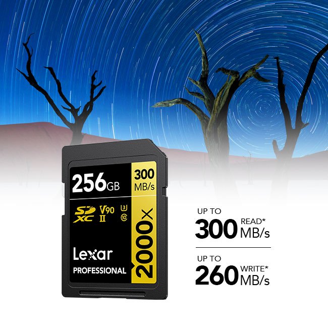 การ์ดหน่วยความจำ เอสดีการ์ด LEXAR SD2000X 64GB UHS-II U3 V90 SD CARD FULL-HD 3D 4K 8K RW300/260MB/S (LSD2000064G)_5