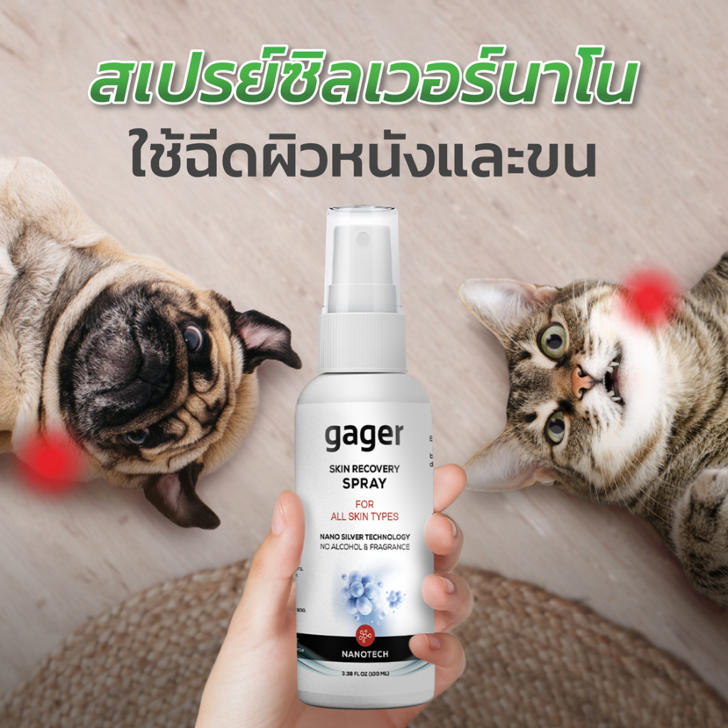 Gager Nano Silver Spray สเปรย์นาโน 30ml