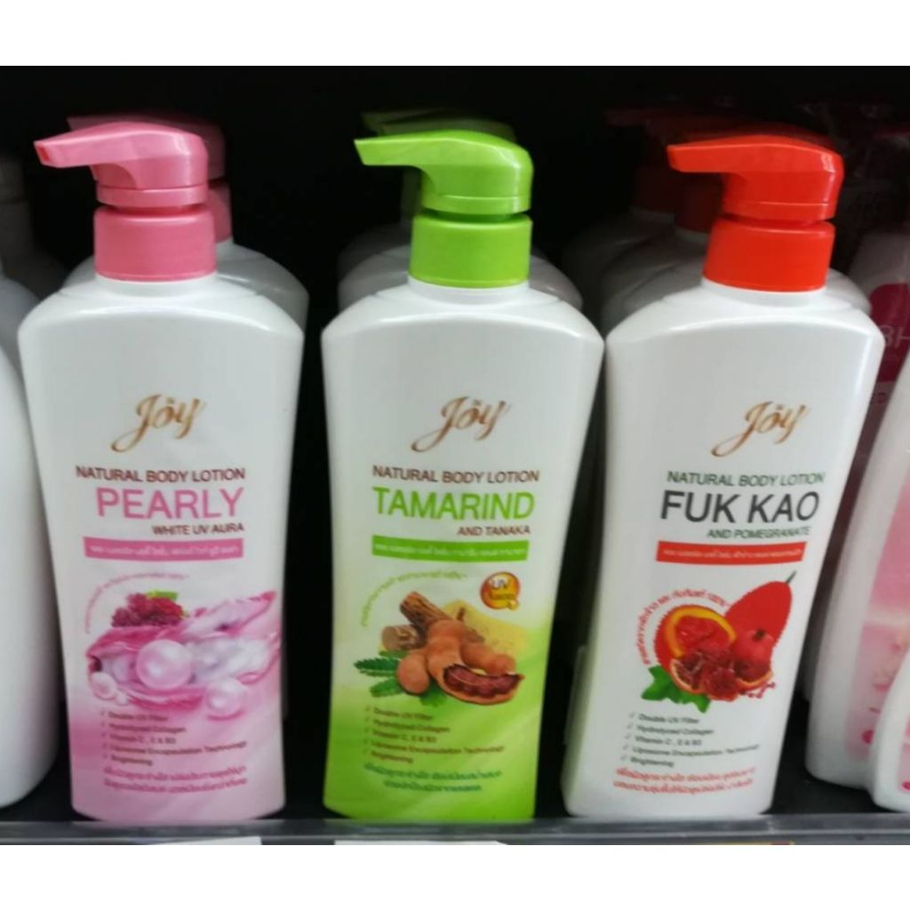 JOY  NATURAL BODY LOTION จอย เนเชอรัล บอดี้ โลชั่น ขนาด 400 มล. มี 3 สูตร