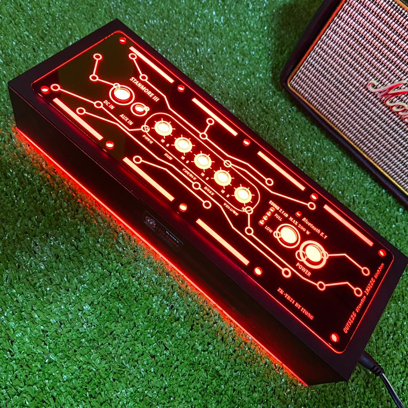 แผ่นเพลท TB21F/TB21 ดำเงา 22cm x 5cm ลำโพงบลูทูธdiy tron org 1ชิ้น