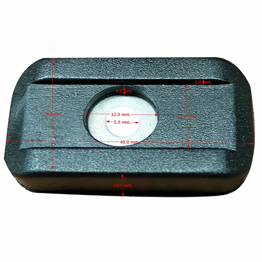 ลูกยาง พลาสติก ขนาด 40x21x10 mm.รองตู้ลำโพง รองกล่อง รองลำโพง อุปกรณ์แร็ค กล่องแร็ค ทำแร็ค ตู้แร็ค รองตู้ลำโพง