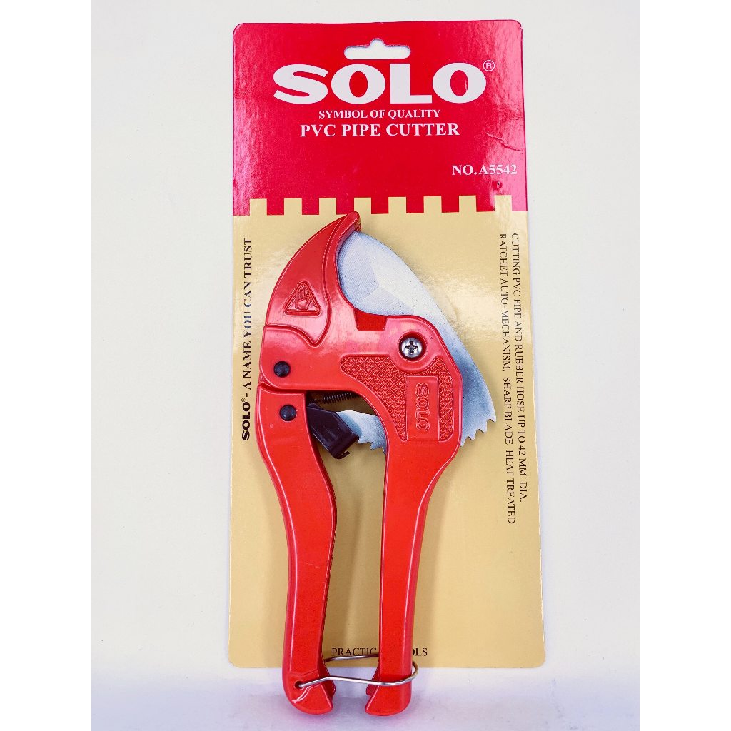 SOLO กรรไกรตัดท่อ PVC Solo รุ่น A5542 คีมตัดท่อ กรรไกรโซโล คีมตัดท่อน้ํา กรรไกร ของแท้ 100%