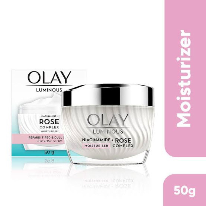 New Olay Luminous Niacinamide + Rose Complex Moisturizer ขนาด 50 กรัม