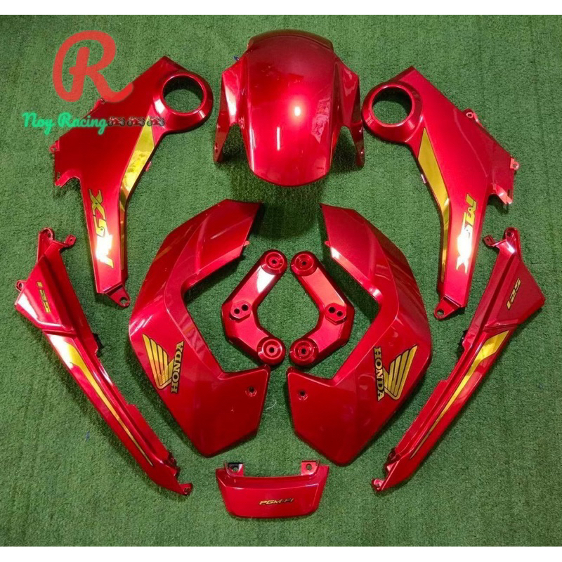 ชุดสี MSX 125ตัวเก่า ปี2012-2015 มีทั้งหมด 10ชิ้นลูกค้าสามารถเลือกสีและลายสติ๊กเกอร์ได้ตามต้องการทัก