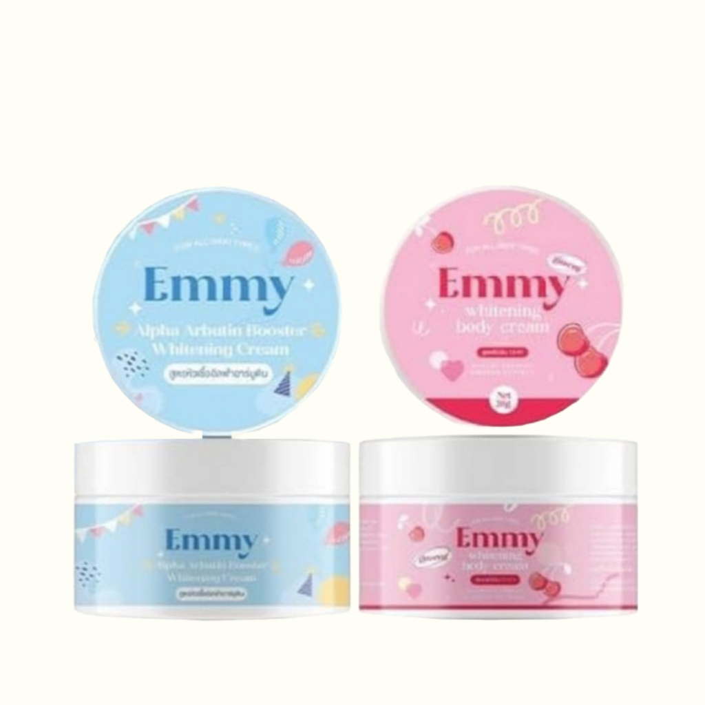 โสมเอมมี่ Emmy Whitening body cream / หัวเชื้ออัลฟ่าอาบูติน Emmy Alpha Arbutin Booster Whitening Cream 30 กรัม