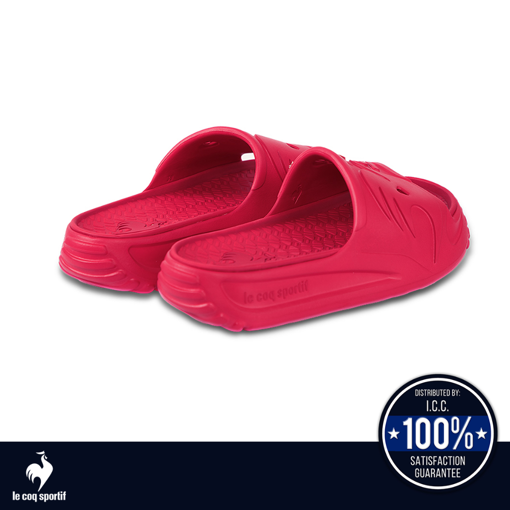le coq sportif รองเท้าแตะ ผู้ชาย-ผู้หญิง รุ่น QUARTZ-MEGA สีแดง (รองเท้า, sandals, Sport, Training)