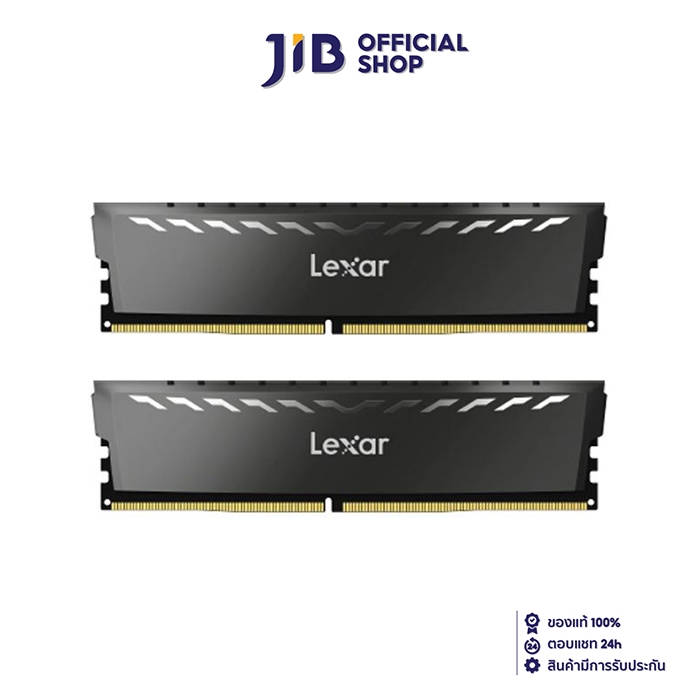 32GB (16GBx2) DDR4 3200MHz RAM (หน่วยความจำ) LEXAR THOR DDR4 (INTEL XMP) (DARK GREY) (LD4BU016G-R3200GDXG)