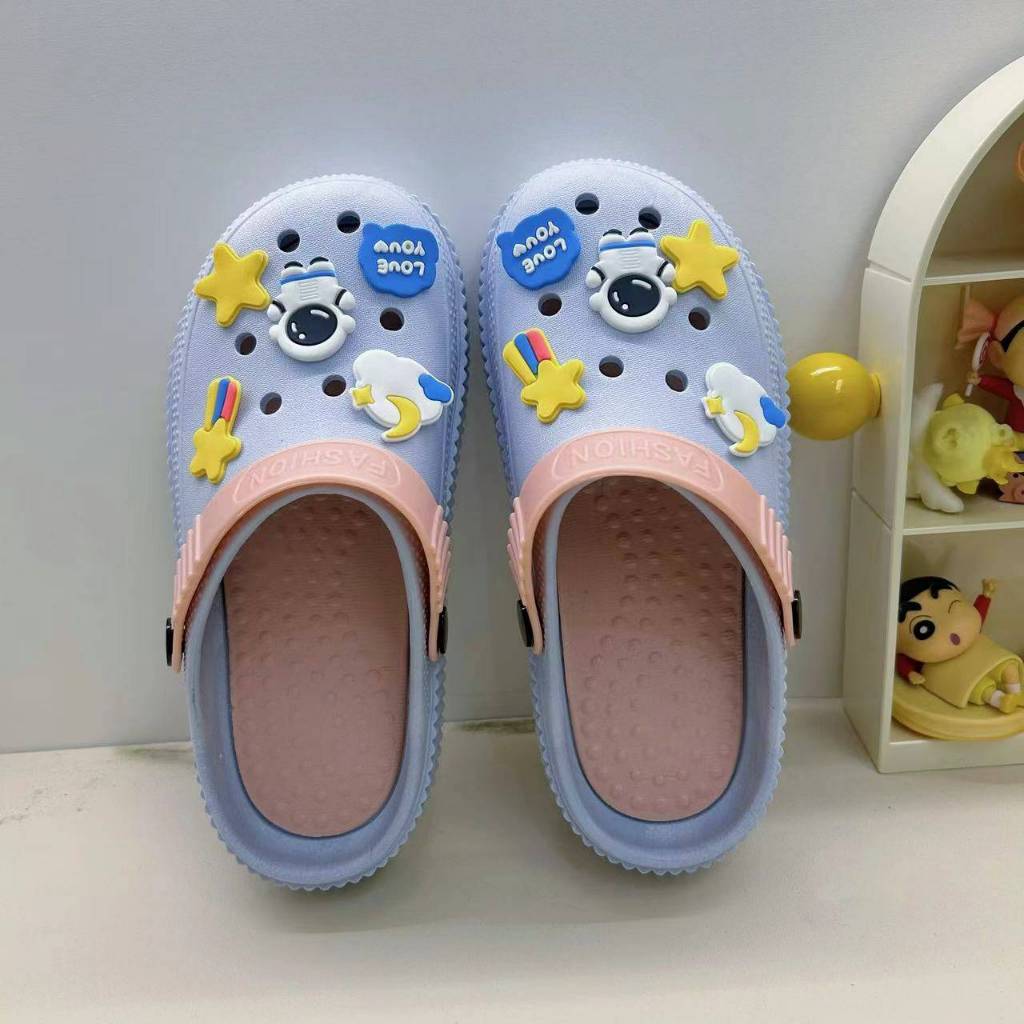 รองเท้าแตะแบบสวม พื้นยางนิ่มสีพาสเทล ยางกันลื่น รุ่น630