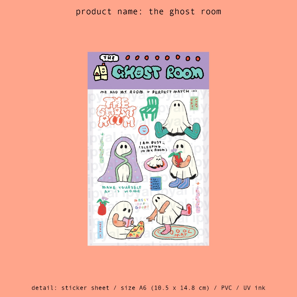 The ghost club / sticker sheet / the ghost room