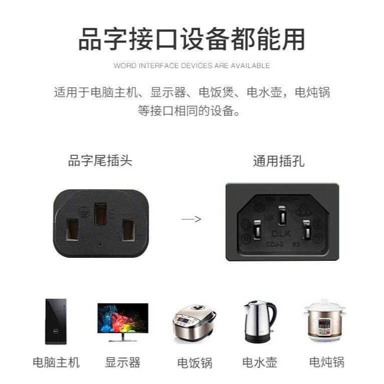 สาย AC Power 1mm เส้นใหญ่หนา ทนต่อความร้อน สำหรับ PC POWER SUPPLY สาย AC POWER สายไฟเครื่องคอมพิวเตอร์ ความยาว 1.8