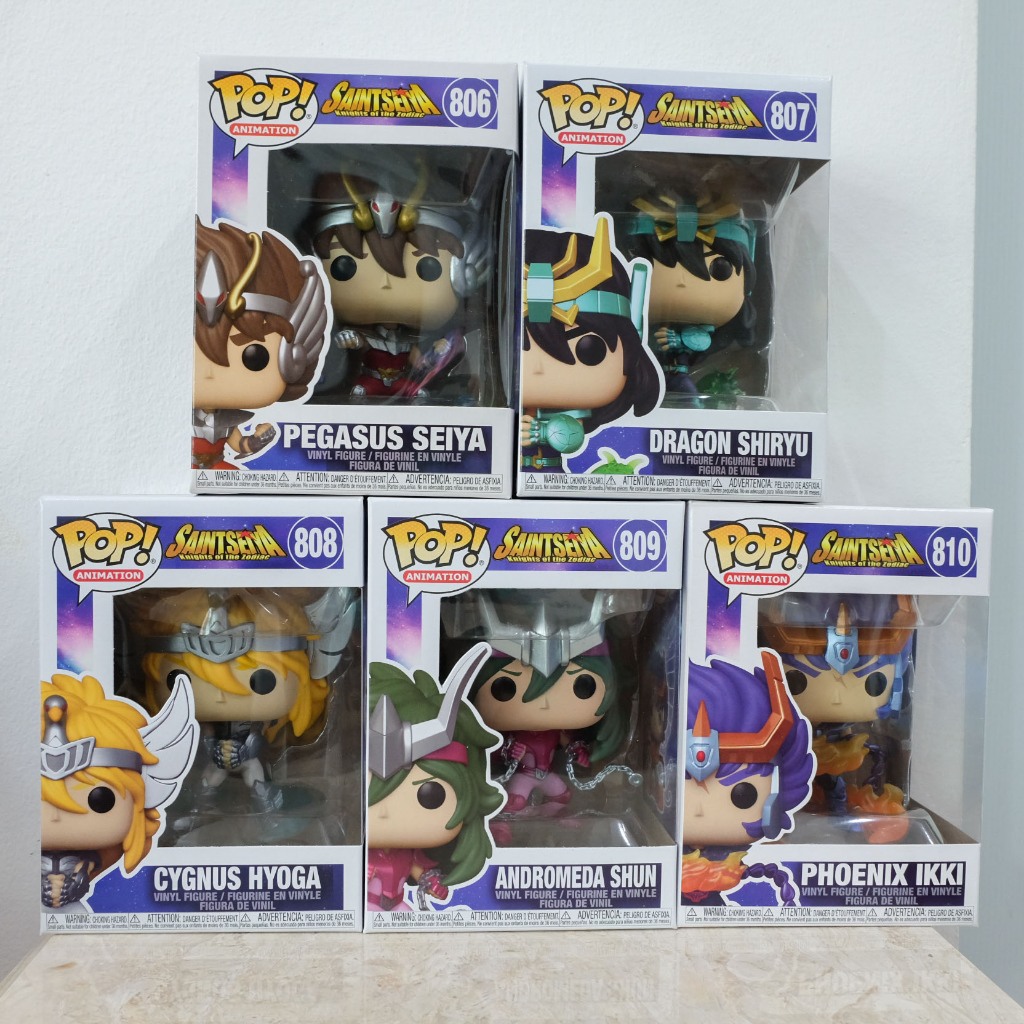 ⭐[ Saint Seiya]⭐ Funko Pop Anime Saint Seiya ขายยกเซ็ท ของแท้ มือ1 กล่องโดยรวม 9/10 มีรอยยับ ฉีกเล็กน้อย