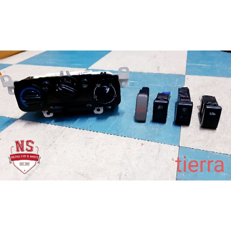 สวิทช์แอร์ สวิทช์ไฟฉุกเฉิน ford laser tierra (2003) ของมือสอง