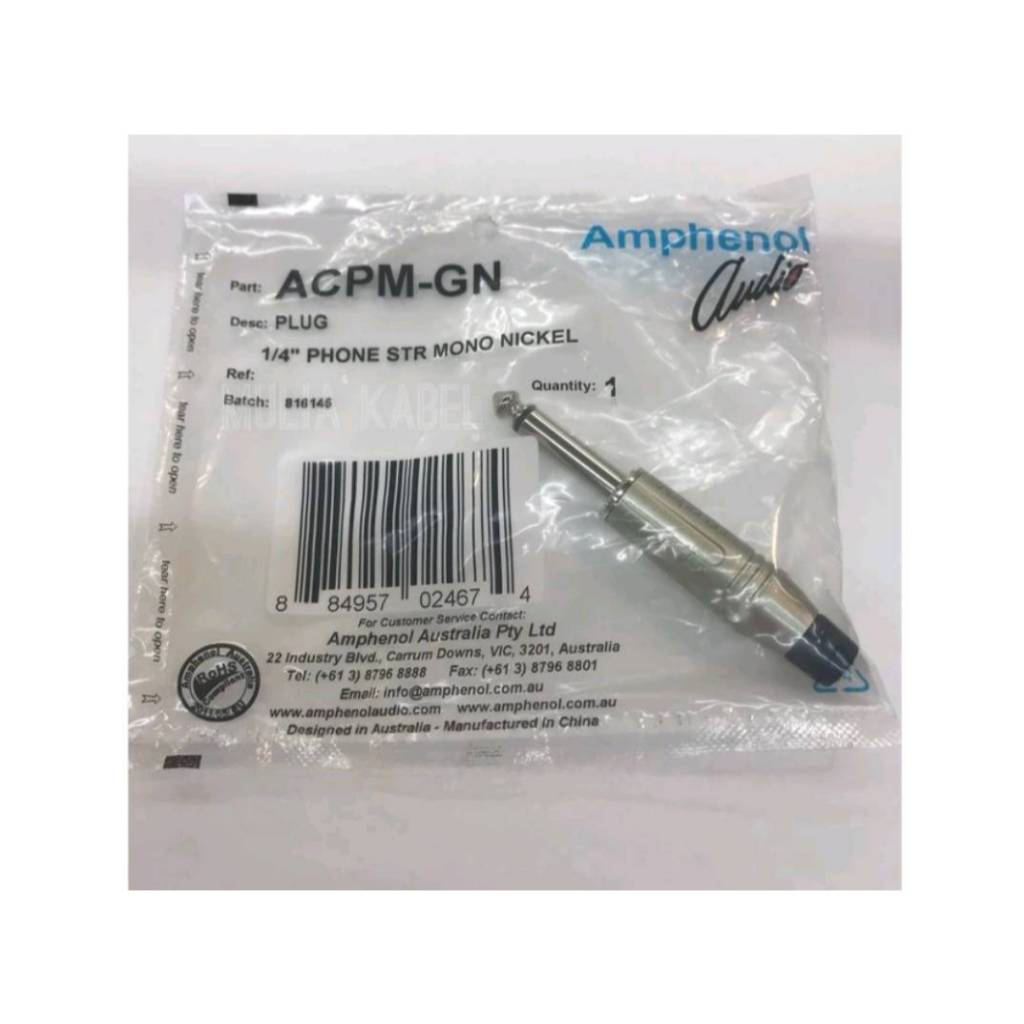 AMPHENOL แจ็กไมค์ MONO ACPM-GN