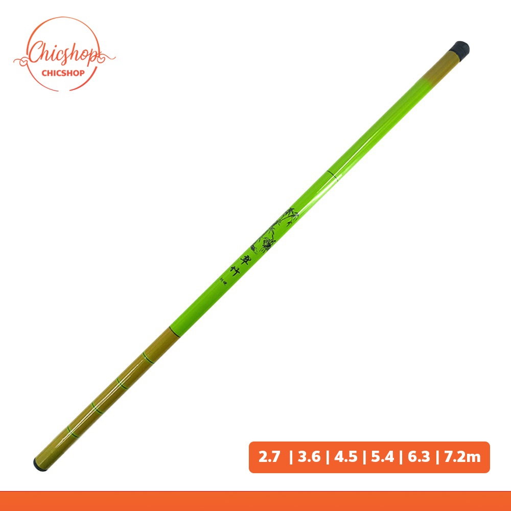 chishop คันชิงหลิว คันเบ็ดตกปลา มี 6ขนาด สีเขียว พกพาสะดวก
