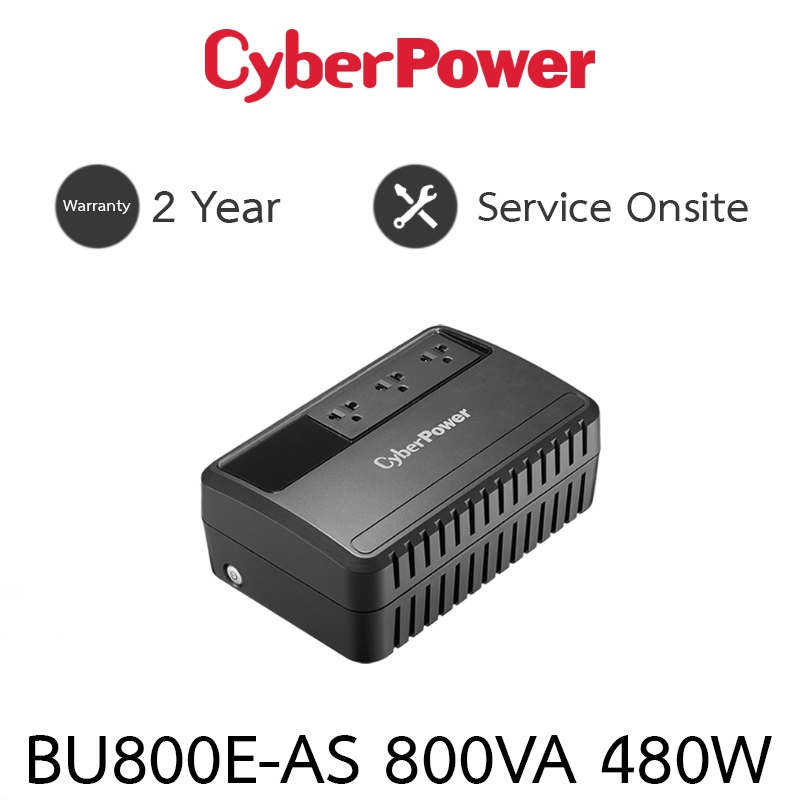 Cyberpower เครื่องสำรองไฟ UPS BU800E BU800E-AS 800VA 480W
