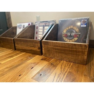 กล่องเก็บแผ่นเสียงไวนิลที่เก็บแผ่นเสียง