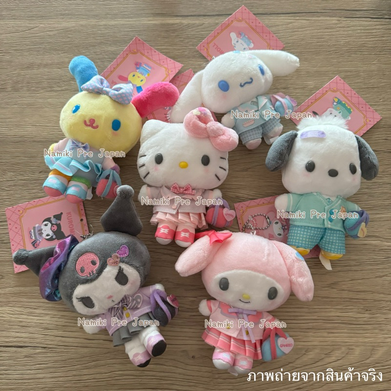 [ของแท้จากญี่ปุ่น ] ตุ๊กตาพวงกุญแจ Sanrio Characters Happy School Days
