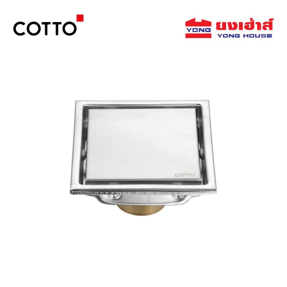 COTTO ตะแกรงกันกลิ่น สแตนเลส ท่อ 2.5 นิ้ว หน้าตะแกรง 4 นิ้ว รุ่น CT6403Z2P(HM) ตะแกรงน้ำทิ้ง STAINLESS FLOOR DRAIN