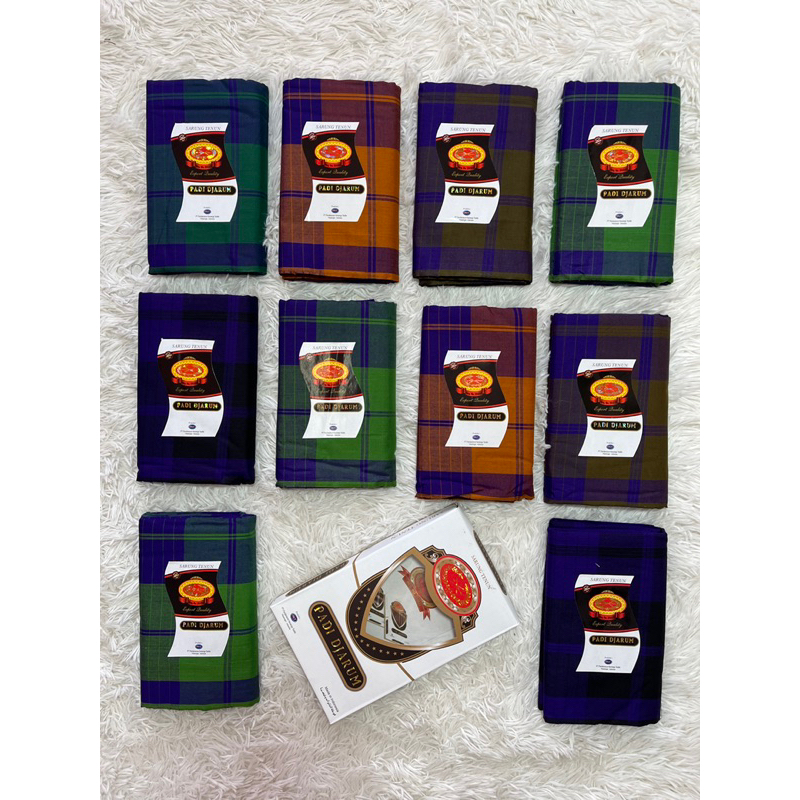 ผ้าโสร่งชาย Padi Djarum (ลายลูกหว้า)