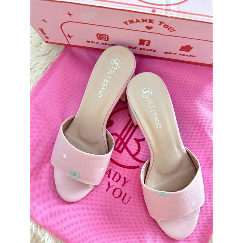 BLT Brand : รองเท้าส้นสูงสีชมพูหวาน🎀Sz.37 มือ1 พร้องกล่อง📦