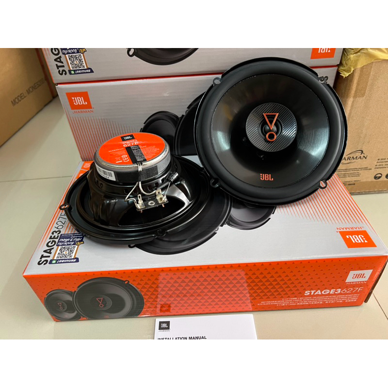 ราคาคู่ละ 1450บาท ลำโพงแกนร่วม 6.5“ 2ทาง JBL  รุ่น STAGE3627F ติดรถยนต์ ตู้บลูทูธ DIY