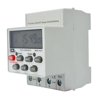 นาฬิกาตั้งเวลา เปิด-ปิด อัตโนมัติ แบบ 24 ชม. Timer Switch รุ่น KG316 ขนาด 220V 30A แบรนด์ CCS (รับประกัน 5 ปี)