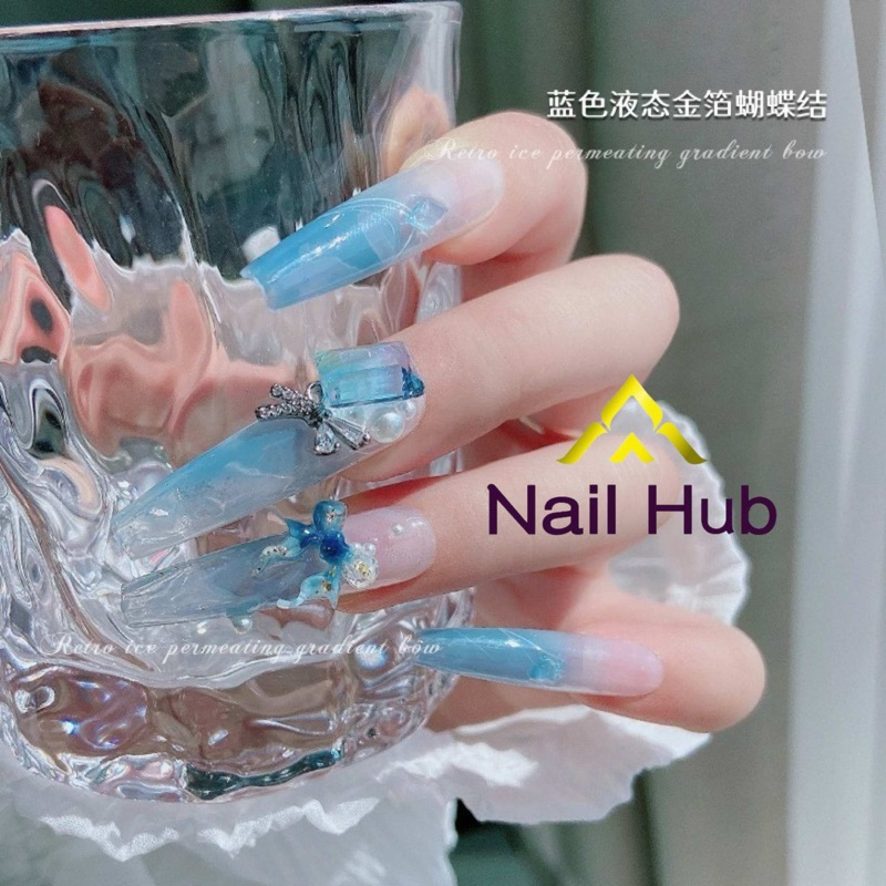 AC.243 ส่งด่วน🛵‼️ ร้านไทย 🇹🇭🇹🇭🇹🇭 แพ็ค 5 ชิ้น อะไหล่โบว์ คละสี ชายห้อยระย้า สำหรับติดเล็บ ขนาด 11x12mm - รูปที่ 2