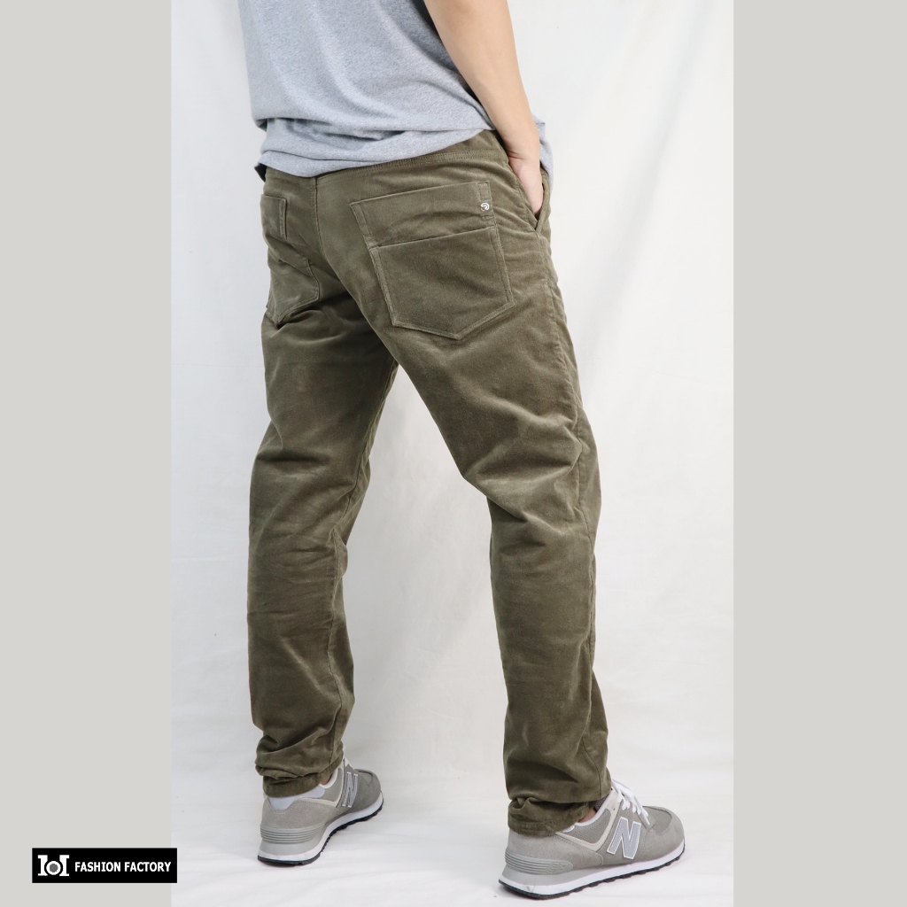 กางเกงขายาวลูกฟูกยืด NO.670 Conduroy Pants วินเทจสไตล์ | US101 - รูปที่ 2