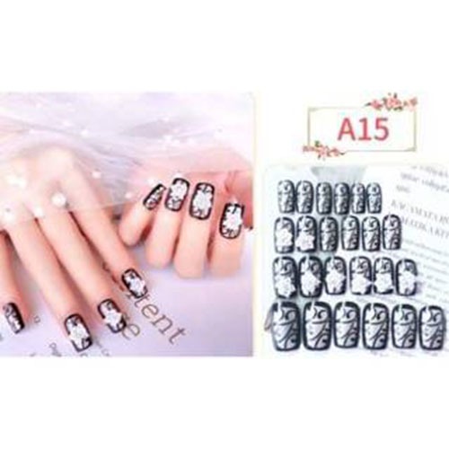 คืนคอยส์ 90% 100บาทเล็บปลอมแจลแท้ 3D อะคริลิค 1เชต24 เล็บ มี 37  ลาย พร้อมตะไบมีค่าส่ง