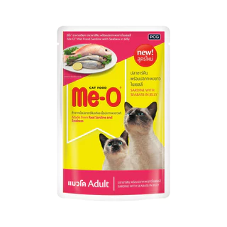 Me-o เพาซ์ อาหารเปียกแมว มีโอ ขนาด 80g แบบรวม 12ซอง