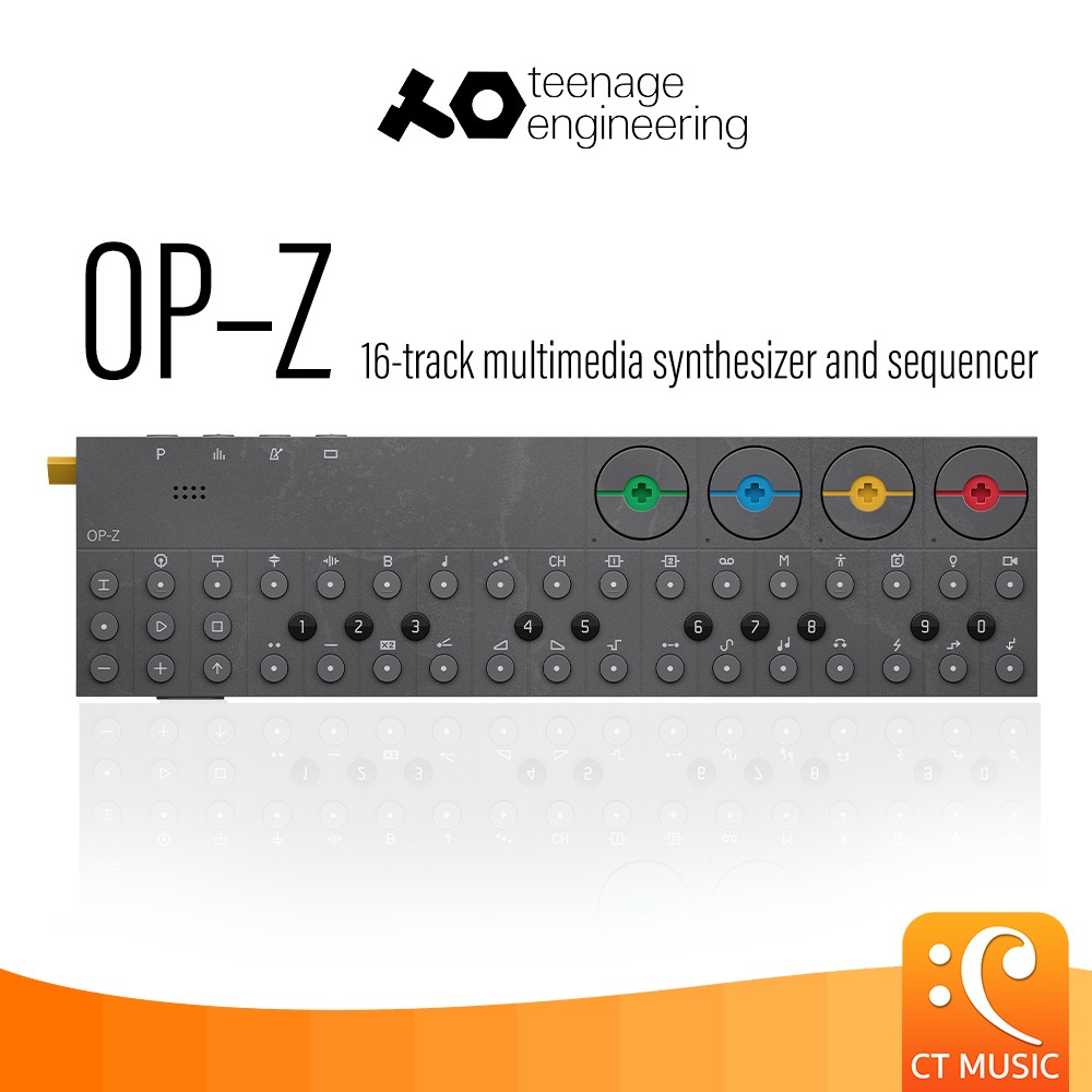 teenage engineering OP-Z: ซินเธไซเซอร์และซีเควนเซอร์พกพา 16 เส้นทาง