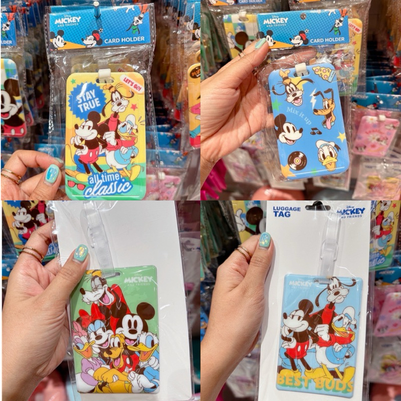 LIVEลด50%! [พร้อมส่ง] ป้ายห้อยบัตรพนักงานดิสนีย์พร้อมสายคล้องคอ Tagติดกระเป๋าเดินทางลายมิกกี้เม้าส์ Mini mono